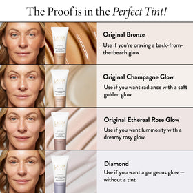 LAURA GELLER primer inside a makeup bag for everyday glow and convenience