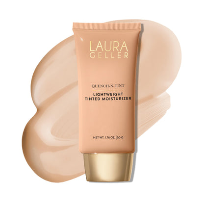 LAURA GELLER front packaging of Quench-n-Tint showing shade 02 Light for easy identification