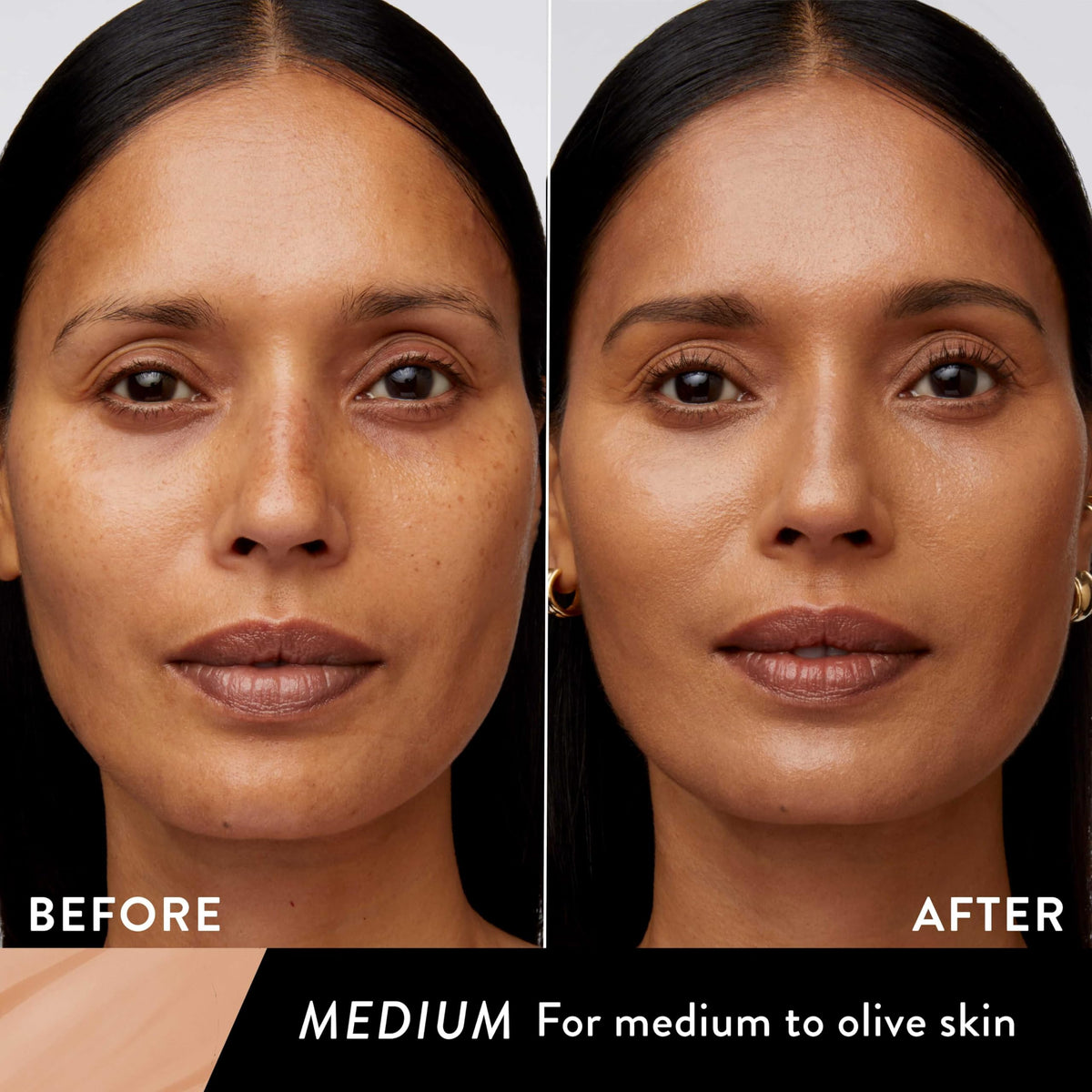 LAURA GELLER NEW YORK close-up texture of tinted moisturizer highlighting lightweight hydration