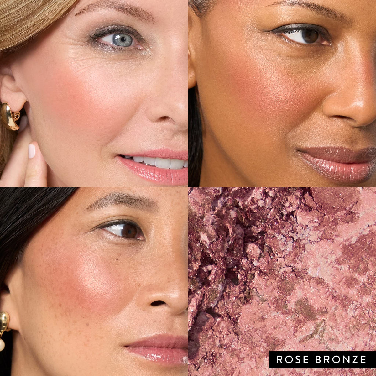 LAURA GELLER close-up of marbleized pan highlighting blended pigments and glow