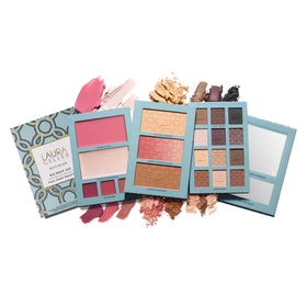 LAURA GELLER NEW YORK palette open showing full-face options and quick application benefit