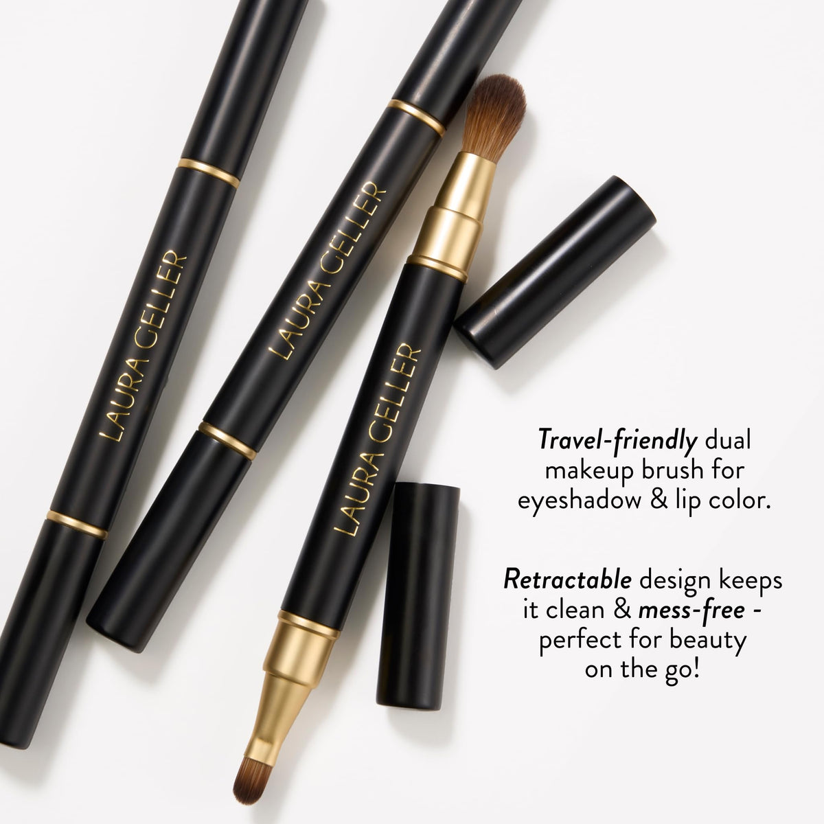 LAURA GELLER NEW YORK palette scaled in hand to show compact size and easy carry benefit