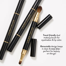 LAURA GELLER NEW YORK palette scaled in hand to show compact size and easy carry benefit