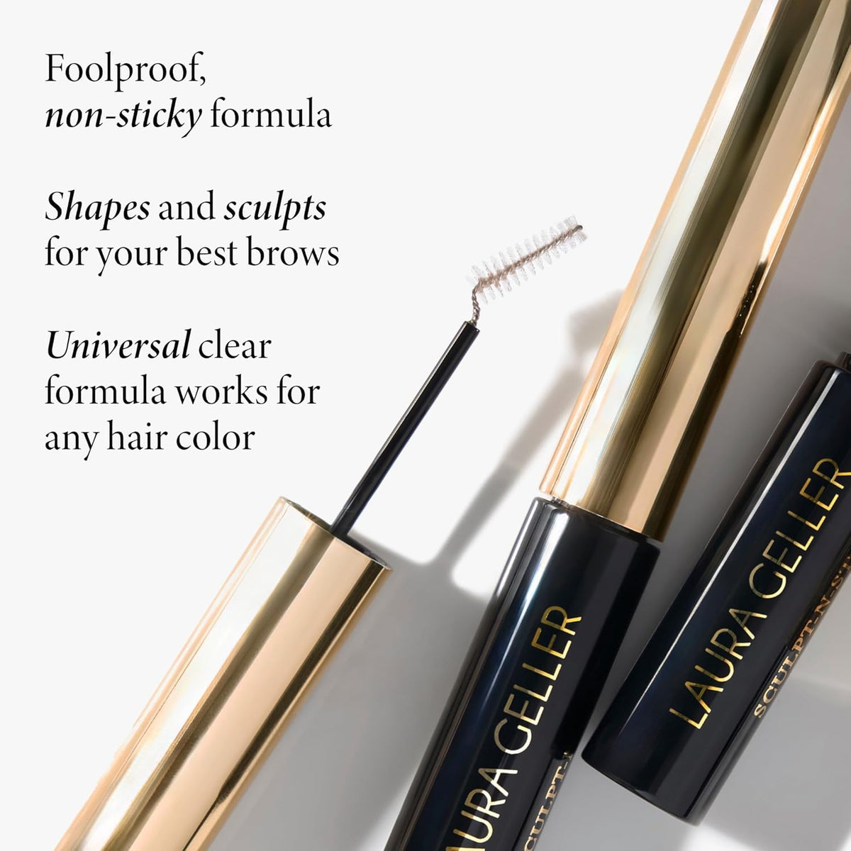 LAURA GELLER NEW YORK clear gel wand detail that grooms and sets brows