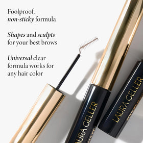 LAURA GELLER NEW YORK clear gel wand detail that grooms and sets brows