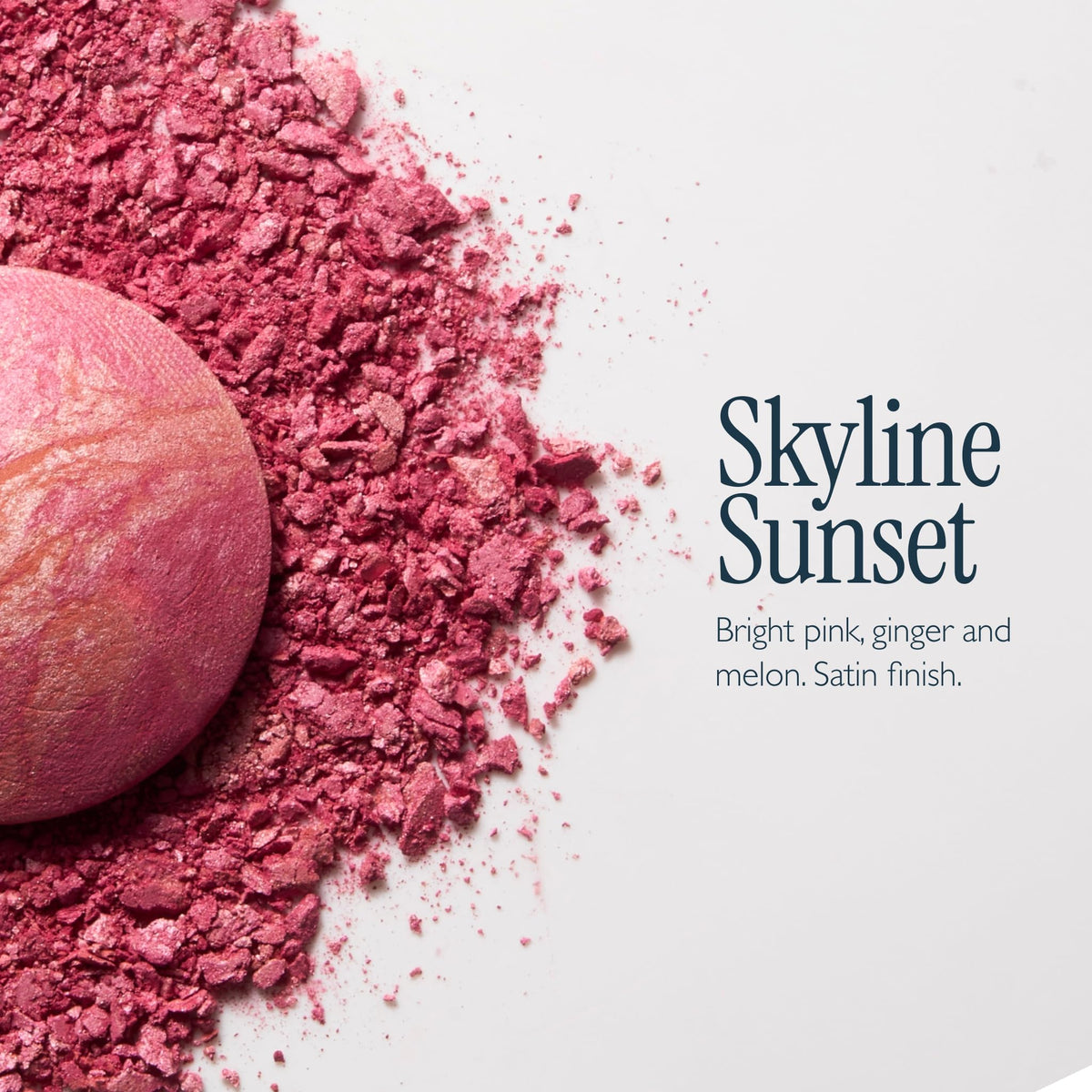 LAURA GELLER model with mature skin wearing Skyline Sunset for lifted cheek color