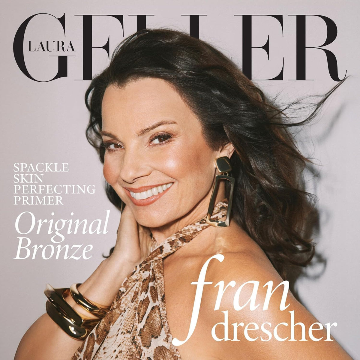 LAURA GELLER NEW YORK primer being blended on hand for smooth makeup application