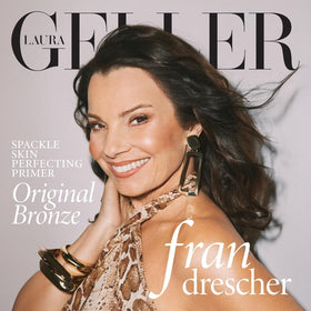 LAURA GELLER NEW YORK primer being blended on hand for smooth makeup application