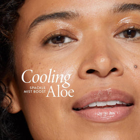 LAURA GELLER NEW YORK label close-up highlighting cooling aloe and botanical extracts
