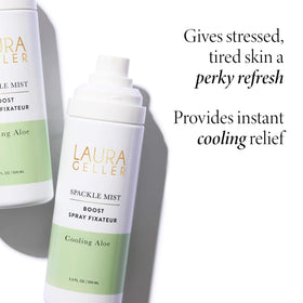 LAURA GELLER NEW YORK clear droplet of mist on skin showing lightweight texture