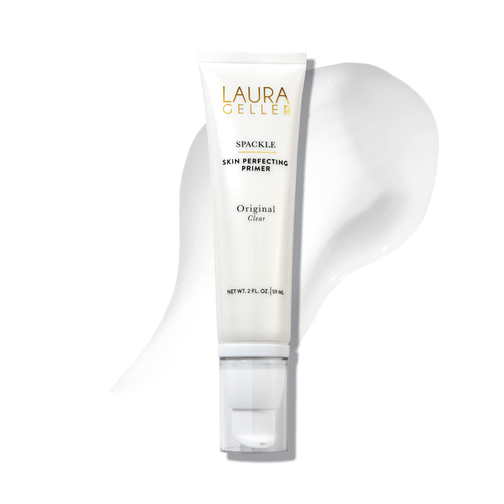 LAURA GELLER NEW YORK front bottle showing clear primer for smooth skin