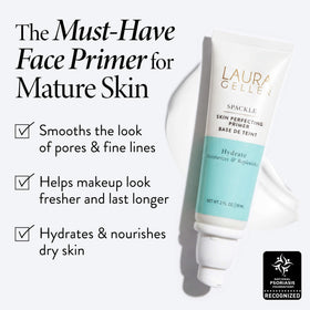 LAURA GELLER NEW YORK pump dispensing primer demonstrating easy application