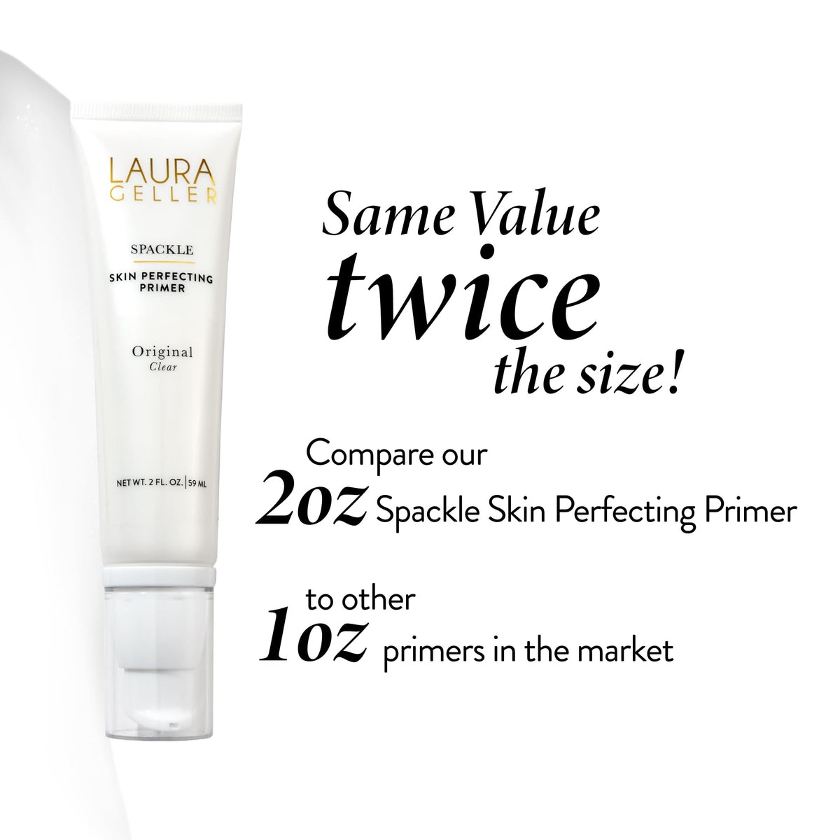 LAURA GELLER NEW YORK primer with foundation brush illustrating layering use
