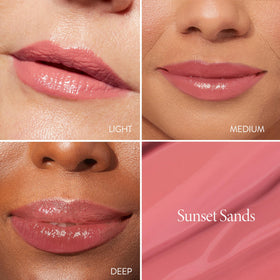 LAURA GELLER NEW YORK open twist-up stick revealing balm for easy reapplication