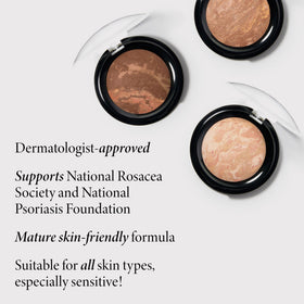 LAURA GELLER NEW YORK swatch on skin demonstrating natural matte coverage that evens tone
