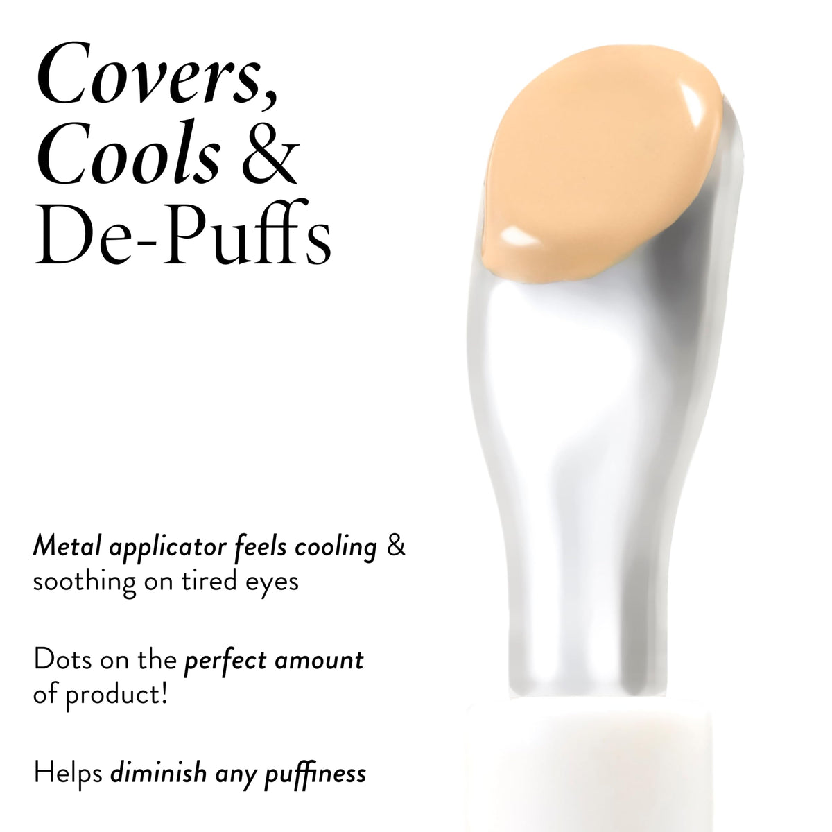 LAURA GELLER NEW YORK texture close-up of concealer cream showing smooth, blendable finish