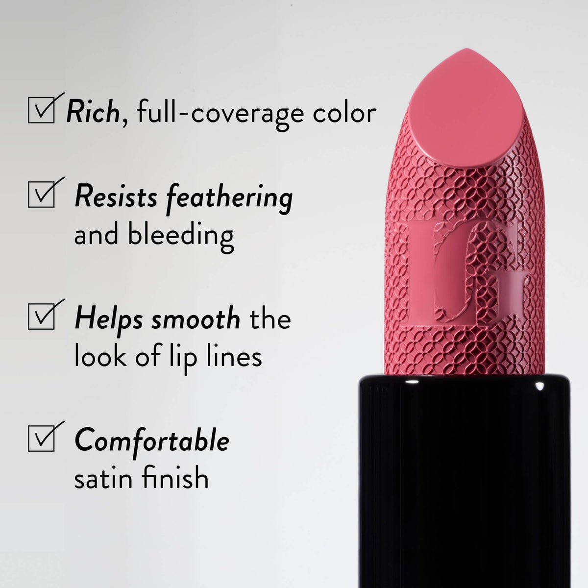 LAURA GELLER NEW YORK creamy texture swipe highlighting smooth application and hydrating finish