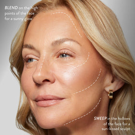 LAURA GELLER texture macro of finely milled powder for smooth application
