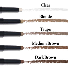 LAURA GELLER NEW YORK wax applied on brow demonstrating instant lift benefit