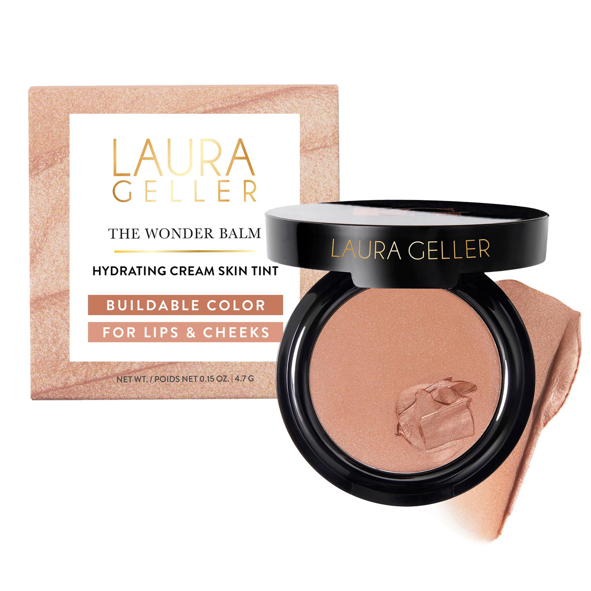 LAURA GELLER front pan view showing compact and shade benefit
