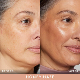LAURA GELLER NEW YORK creamy texture swipe showing blendable finish and moisturizing effect