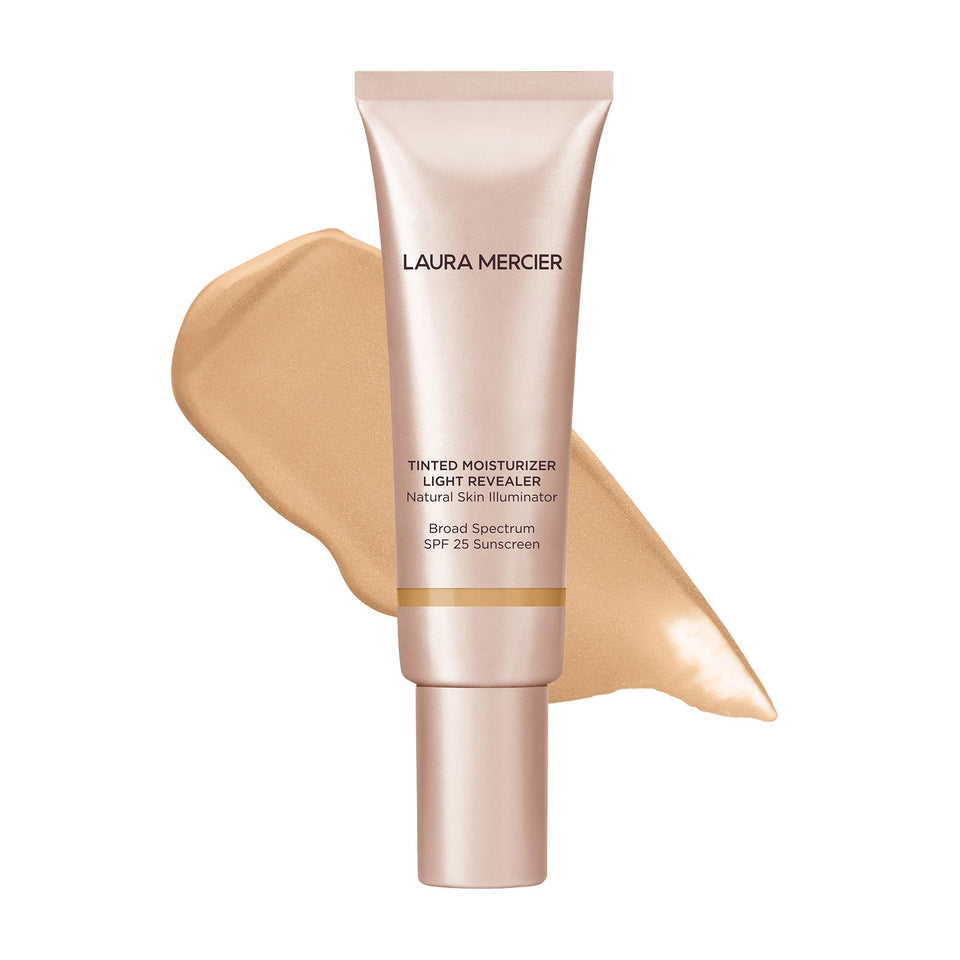 Laura Mercier front packaging showing Bisque shade and benefits