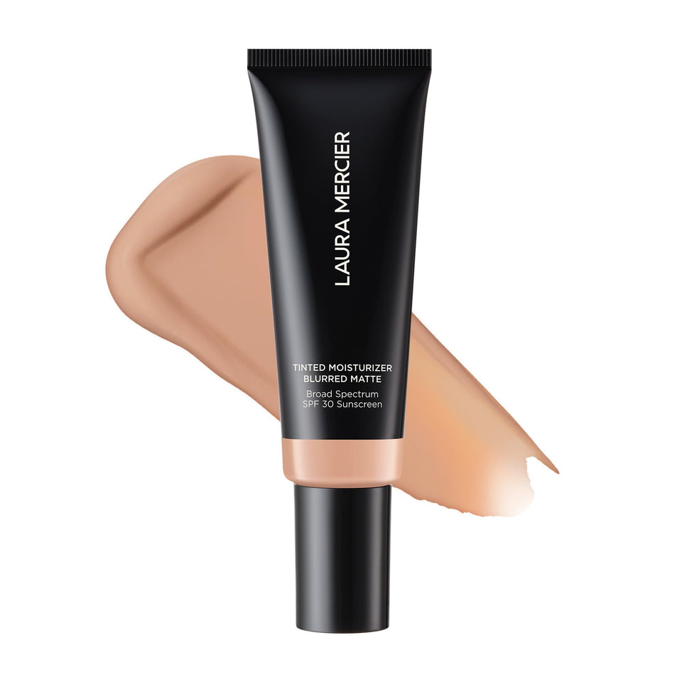 Laura Mercier front packaging shows product and SPF benefit