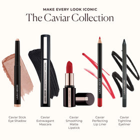 Laura Mercier product with ingredients list highlighting hyaluronic hydration benefit