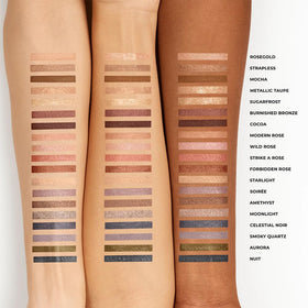 Laura Mercier stick size compared to coin showing mini travel-friendly scale