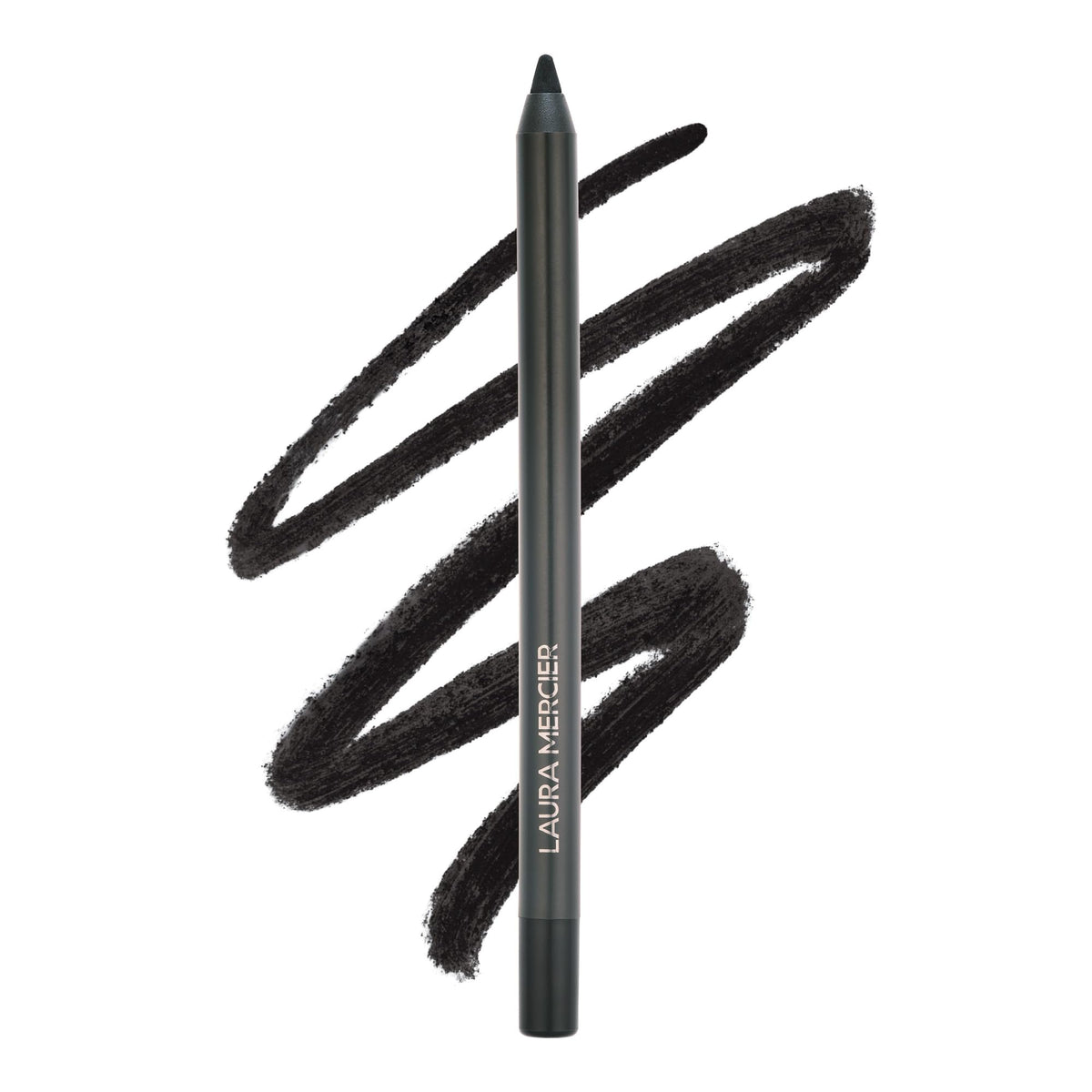 Laura Mercier front packaging showing pencil and cap, displays product branding