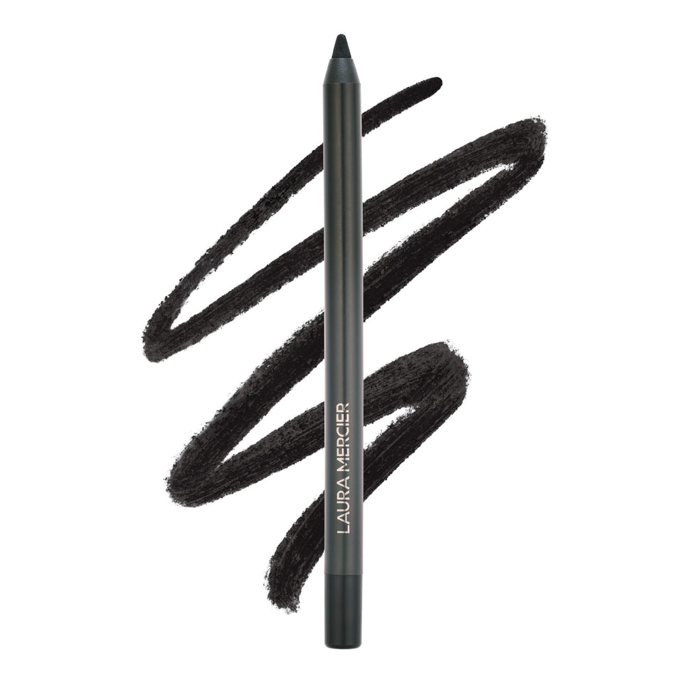 Laura Mercier front packaging showing pencil and cap, displays product branding
