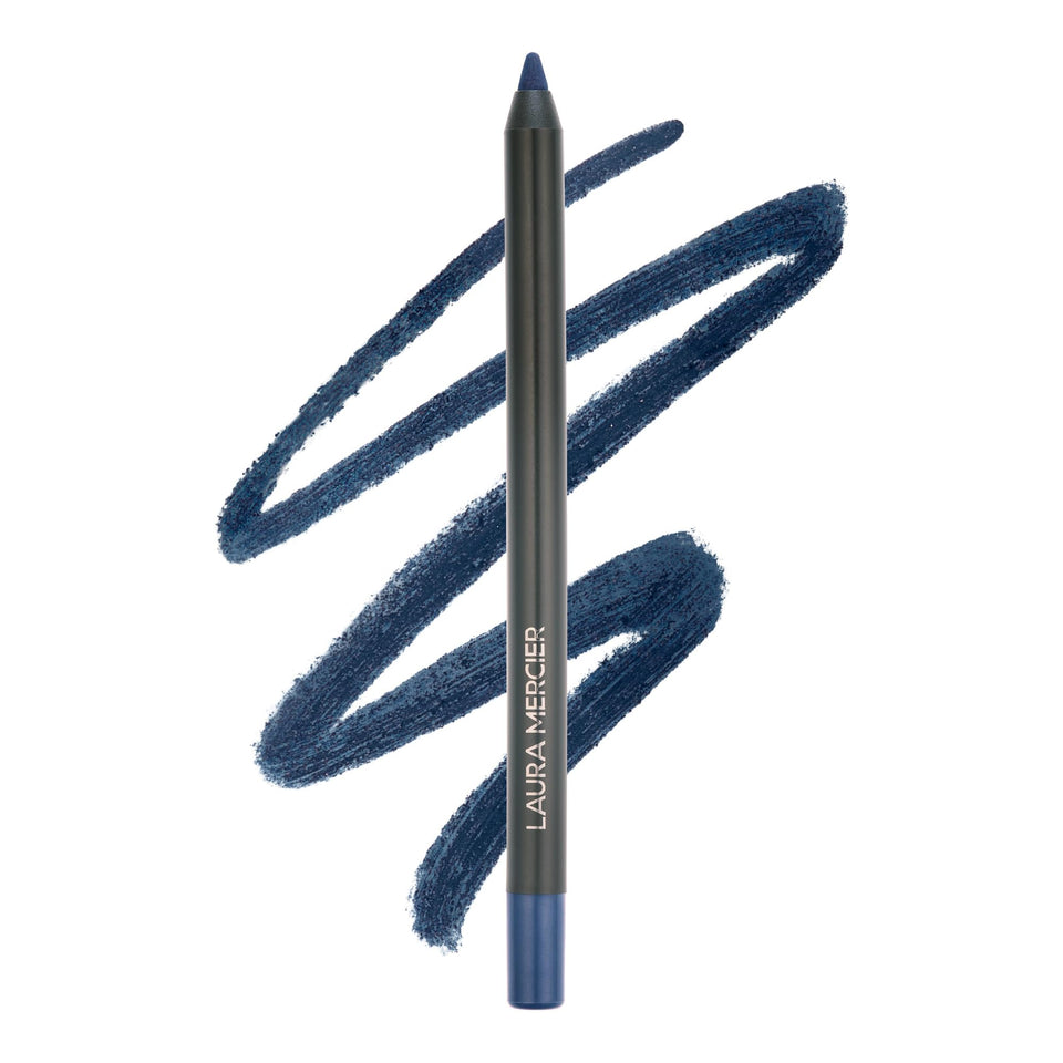 Laura Mercier front packaging of Caviar Tightline in Bleu Marine showing color and brand benefit