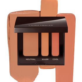 laura mercier compact front showing sleek case and closed logo for portability