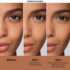 Laura Mercier compact open with puff for easy on-the-go application benefit