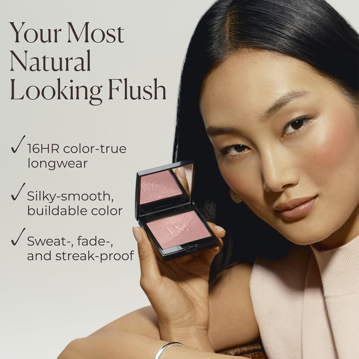 Laura Mercier luminous shade swiped on skin adding soft radiance