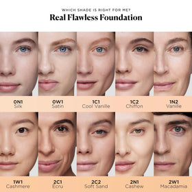 Laura Mercier application with makeup sponge showing seamless blending benefit