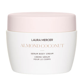 Laura Mercier front jar showing almond coconut scent and rich hydration