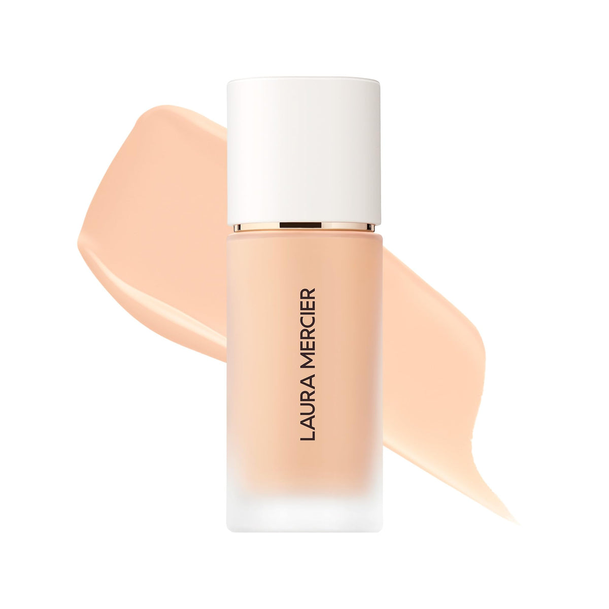Laura Mercier bottle front view showing sleek packaging and everyday confidence