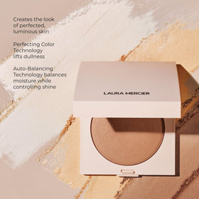 Laura Mercier label close-up showing shade name and product details for clarity