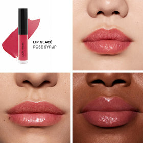 Laura Mercier gloss texture swirl highlighting high-shine moisturizing benefit