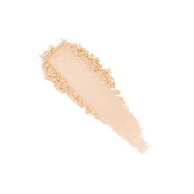 Laura Mercier loose powder close-up showing fine texture benefit: ultra-smooth finish