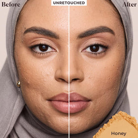 Laura Mercier close-up of ultra-fine powder texture for seamless skin finish
