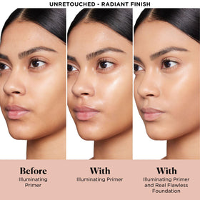 Laura Mercier primer texture close-up demonstrating smooth finish