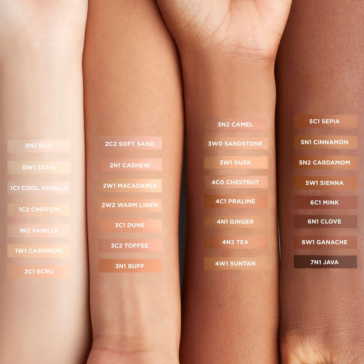 Laura Mercier pump applicator detail revealing controlled dispensing for precise application benefit