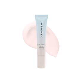 Laura Mercier front packaging showing travel-size primer and benefit of hydration
