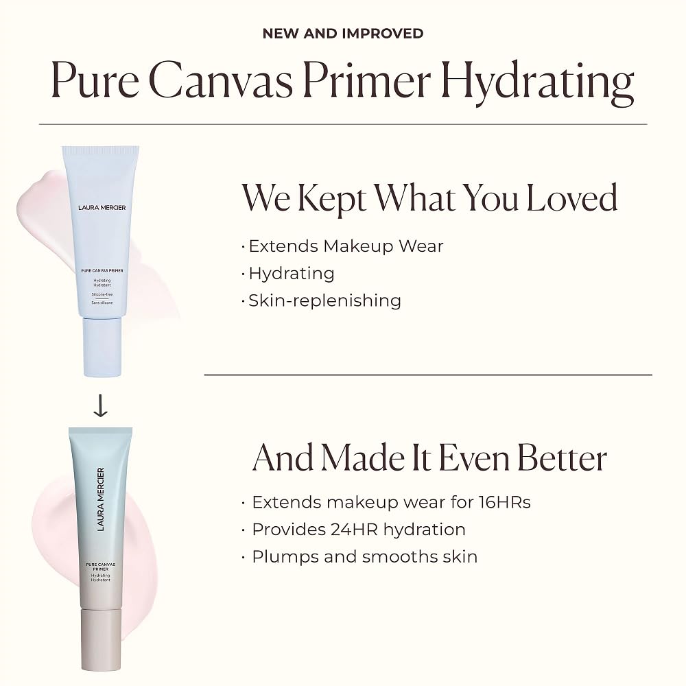 Laura Mercier primer on bathroom vanity in lifestyle scene for daily routine benefit