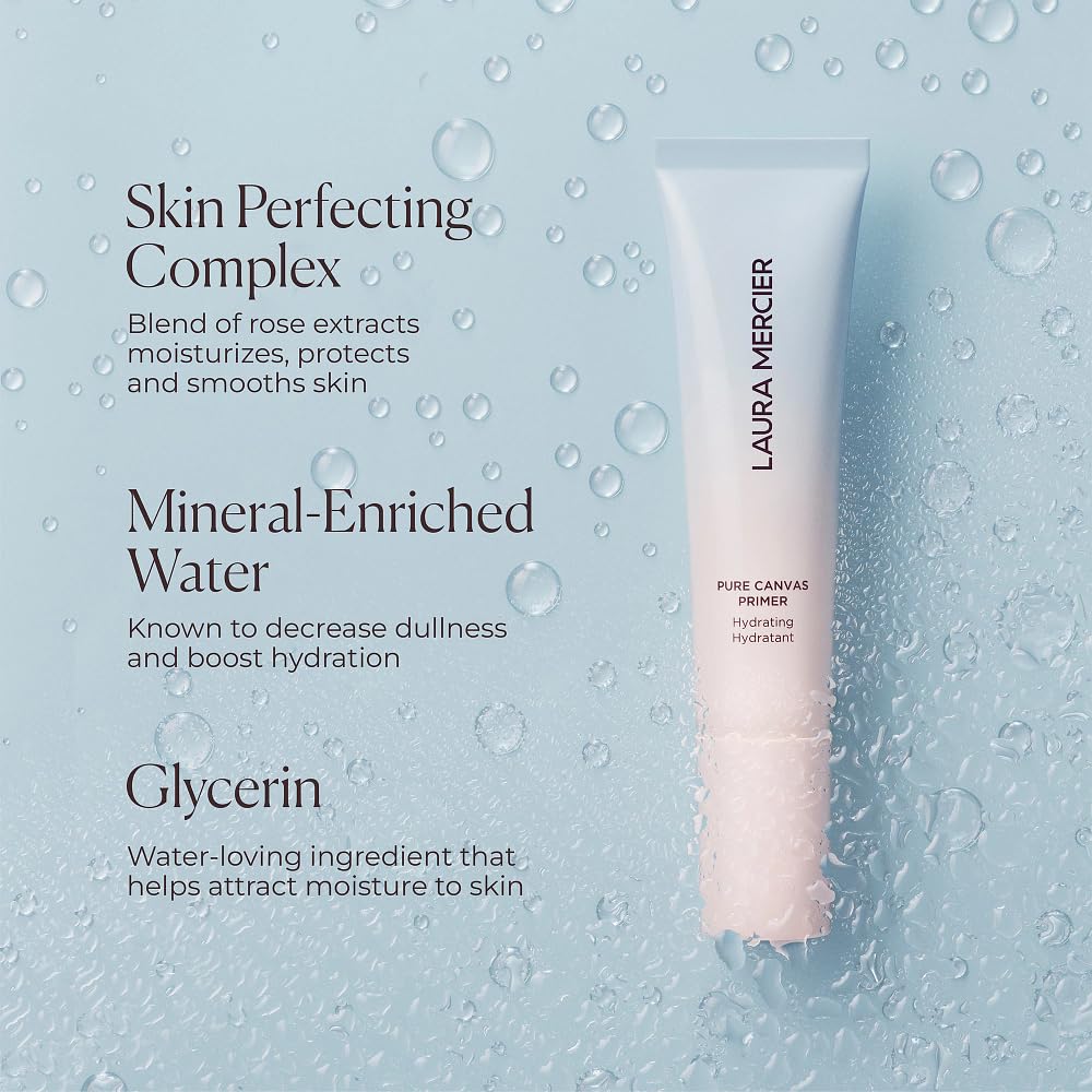 Laura Mercier travel size next to ruler showing compact, portable convenience