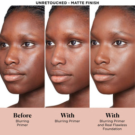 Laura Mercier close-up of silken primer texture showing blurring benefit