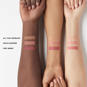 Laura Mercier applying blush with brush showing easy blend and natural glow