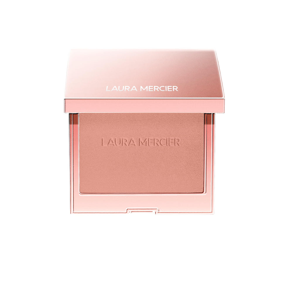 Laura Mercier compact front view showing shade and sleek design benefit clarity